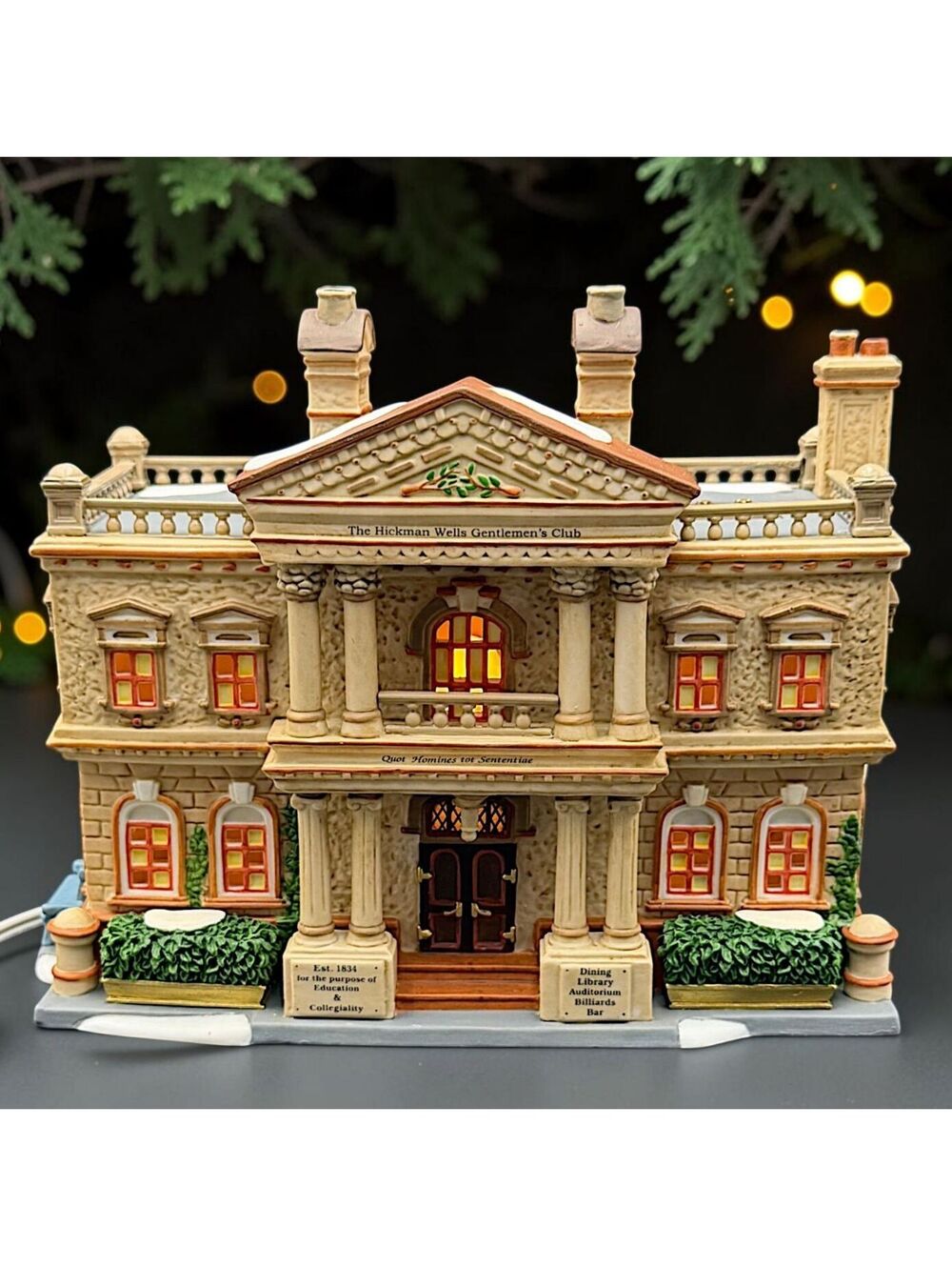 Vtg. Department 56 Dickens Village Hickman Wells Gentlemen’s Club 56.58743 Box